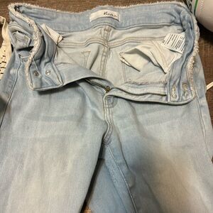 White washed jeans baggy skinny